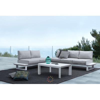 comprar SET SOFÁ ESQ. CON COJINES KONNOR BLANCO CX21 online de BIZZOTTO desde 2,663.20