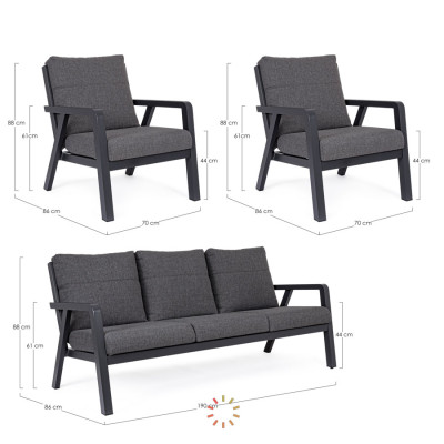 comprar SET3 SOFÁ CON COJINES TRUMAN ANTR JX55 online de BIZZOTTO desde 2,509.33 comprar SET3 SOFÁ CON COJINES TRUMAN ANTR JX55 online de BIZZOTTO desde 2,509.33