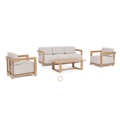 comprar SET4 SOFÁ CON COJINES THESEUS NATURAL online de BIZZOTTO desde 3,839.80
