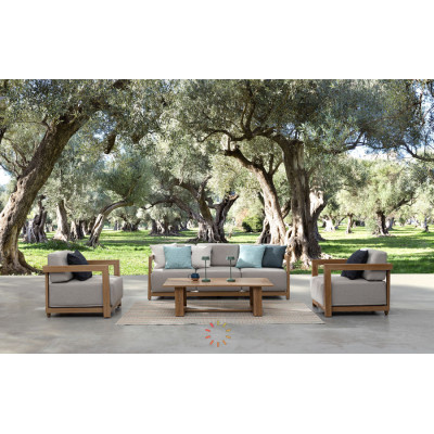 comprar SET4 SOFÁ CON COJINES THESEUS NATURAL online de BIZZOTTO desde 3,839.80