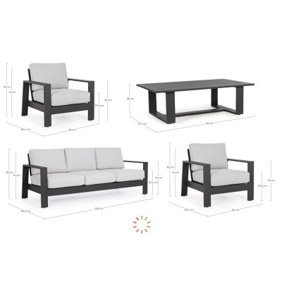 comprar SET4 SOFÁ CON COJINES BALTIC ANTRACITA YK13 online de BIZZOTTO desde 2,593.05 comprar SET4 SOFÁ CON COJINES BALTIC ANTRACITA YK13 online de BIZZOTTO desde 2,593.05