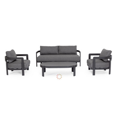comprar SET4 SOFÁ CON COJINES PRESLEY ANTRACITA WG21 online de BIZZOTTO desde 3,504.92