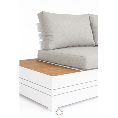 comprar SET SOFÁ ESQ. CON COJINES OSTEN BLANCO SJ6 online de BIZZOTTO desde 3,269.60