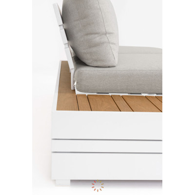 comprar SET SOFÁ ESQ. CON COJINES OSTEN BLANCO SJ6 online de BIZZOTTO desde 3,269.60