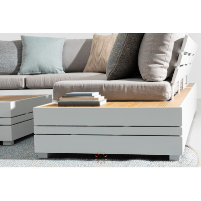 comprar SET SOFÁ ESQ. CON COJINES OSTEN BLANCO SJ6 online de BIZZOTTO desde 3,269.60