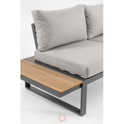 comprar SET SOFÁ ESQ. CON COJINES SVEN ANTRACITA SJ61 online de BIZZOTTO desde 2,746.92