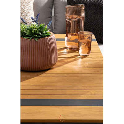 comprar SET SOFÁ ESQ. CON COJINES SVEN ANTRACITA SJ61 online de BIZZOTTO desde 2,746.92