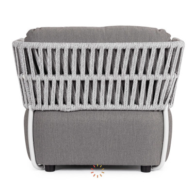 comprar SILLÓN CON COJINES PALMER BLANCO/GRIS online de BIZZOTTO desde 1,407.40