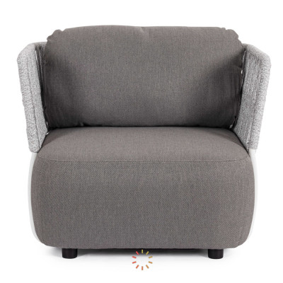 comprar SILLÓN CON COJINES PALMER BLANCO/GRIS online de BIZZOTTO desde 1,407.40