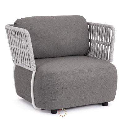comprar SILLÓN CON COJINES PALMER BLANCO/GRIS online de BIZZOTTO desde 1,407.40