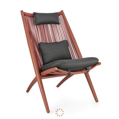 comprar TUMBONA LOUNGE CON COJINES ALOHA TERRACOTA online de BIZZOTTO desde 545,31 €