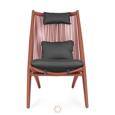 comprar TUMBONA LOUNGE CON COJINES ALOHA TERRACOTA online de BIZZOTTO desde 545,31 €