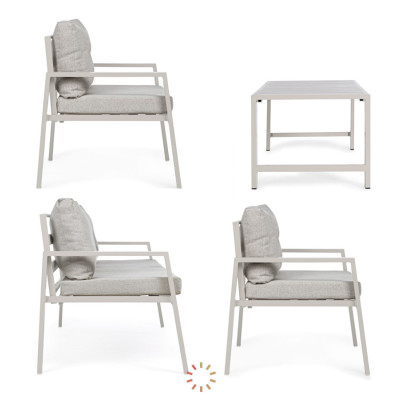 comprar SET4 SOFÁ CON COJINES LORILLARD MARFIL online de BIZZOTTO desde 825,89 €