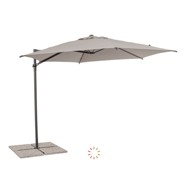 SOMBRILLA EXCÉNTRICA RICA 3.3M ANTR-GRIS