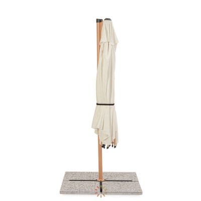 comprar SOMBRILLA EXCÉNTRICA RICA 3.3M NATURAL online de BIZZOTTO desde 225,14 €