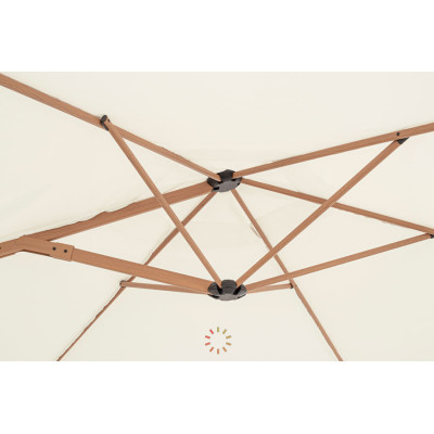 comprar SOMBRILLA EXCÉNTRICA RICA 3.3M NATURAL online de BIZZOTTO desde 225,14 €