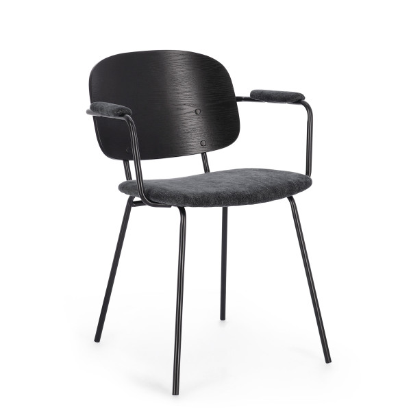 SILLA SIENNA GRIS OSCURO| BIZZOTTO 4 UNIDADES  MEJOR PRECIO