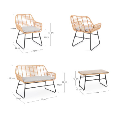 comprar CONJUNTO C-COJ BURREL DE EXTERIOR | BIZZOTTO OFERTA SOLO HASTA EL 15 DE JUNIO 2024 online de BIZZOTTO desde 471,90 €
