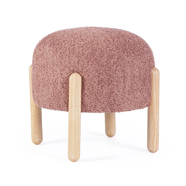 TABURETE DAYLA | Diseño vintage en buclé