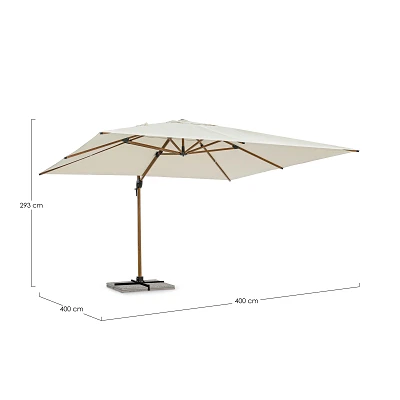 comprar SOMBRILLA EXCÉNTRICA ORION 4X4 | Natural/Beige – Sombra inteligente con diseño natural online de BIZZOTTO desde 1,165.23