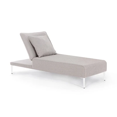 comprar TUMBONA VIPER BLANCA | INDIVIDUAL - CON COJÍN | QS20/SAND online de Bizzotto Homemotion desde 1,110.78