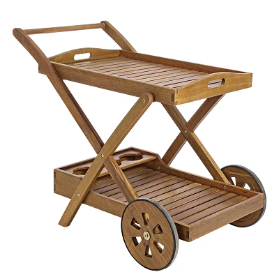 comprar CARRITO AUXILIAR NOEMI de Madera de Acacia | Estilo Natural online de Yes desde 165,53 €