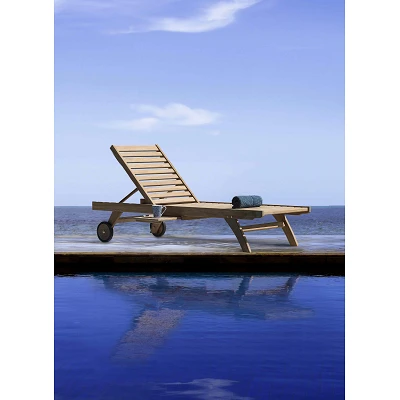 comprar Tumbona MARYLAND de Teca con Ruedas | Diseño Premium Sostenible online de BIZZOTTO desde 810,22 €