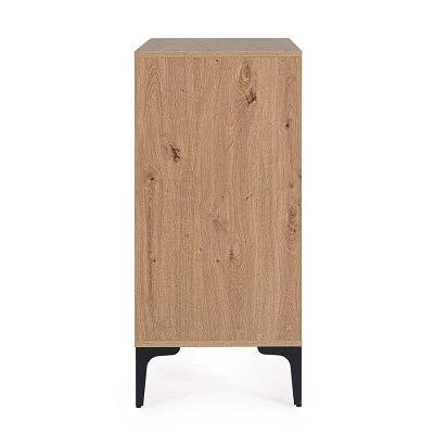 comprar APARADOR 2 Puertas MELYS NATURAL - NEGRO 80X87H online de Yes desde 153,55 €