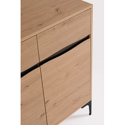 comprar APARADOR 2 Puertas MELYS NATURAL - NEGRO 80X87H online de Yes desde 153,55 €
