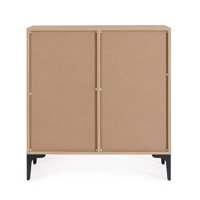 comprar APARADOR 2 Puertas MELYS NATURAL - NEGRO 80X87H online de Yes desde 153,55 €