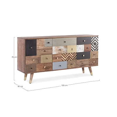 comprar APARADOR 2 Puertas - 4 Cajones DHAVAL online de Bizzotto Homemotion desde 1,461.44