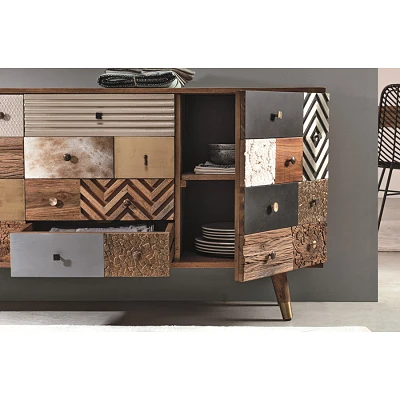 comprar APARADOR 2 Puertas - 4 Cajones DHAVAL online de Bizzotto Homemotion desde 1,461.44