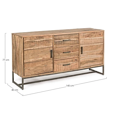 comprar APARADOR 2 Puertas - 3 Cajones ELMER S online de Bizzotto Homemotion desde 1,004.06