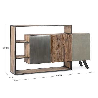 comprar APARADOR 3 Puertas MANCHESTER online de Bizzotto Homemotion desde 1,385.21