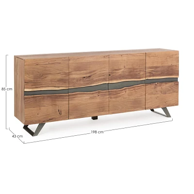 comprar APARADOR 4 Puertas ARON online de Bizzotto Homemotion desde 1,498.46