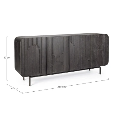 comprar APARADOR 4 Puertas ORISSA NERO online de Bizzotto Homemotion desde 1,518.07 comprar APARADOR 4 Puertas ORISSA NERO online de Bizzotto Homemotion desde 1,518.07