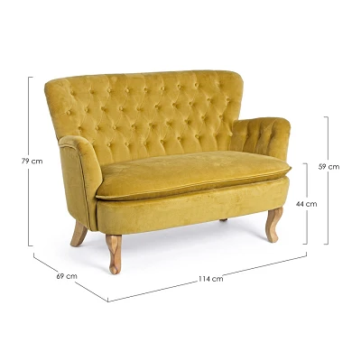 comprar SOFÁ con 2 plazas, ORLINS MOSTAZA online de BIZZOTTO desde 736,16 € comprar SOFÁ con 2 plazas, ORLINS MOSTAZA online de BIZZOTTO desde 736,16 €
