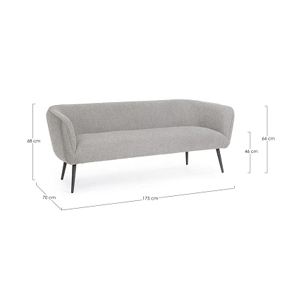 comprar SOFÁ con 3 plazas, AVRIL GRIS BUCLÉ online de BIZZOTTO desde 847,24 € comprar SOFÁ con 3 plazas, AVRIL GRIS BUCLÉ online de BIZZOTTO desde 847,24 €