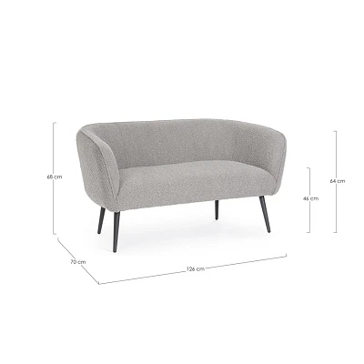 comprar SOFÁ con 2 plazas, AVRIL GRIS BUCLÉ online de BIZZOTTO desde 668,65 € comprar SOFÁ con 2 plazas, AVRIL GRIS BUCLÉ online de BIZZOTTO desde 668,65 €