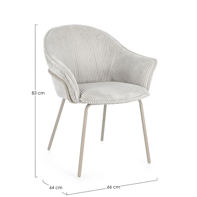 comprar SILLA C-BR CASSIDY NERO/GRIS CLARO online de BIZZOTTO desde 200,38 €