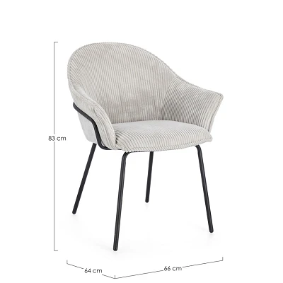 comprar SILLA C-BR CASSIDY NERO/GRIS CLARO online de BIZZOTTO desde 200,38 €
