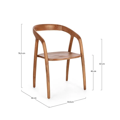 comprar SILLA C-R DOTTY MARRON online de BIZZOTTO desde 326,70 €