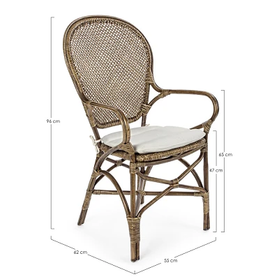 comprar SILLA C-R CON COJÍN EDELINA online de BIZZOTTO desde 215,62 €