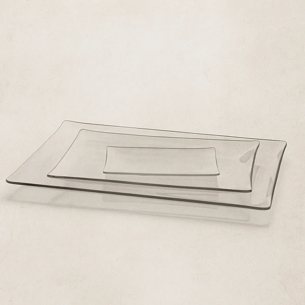 BANDEJA RECTANGULAR CRISTAL