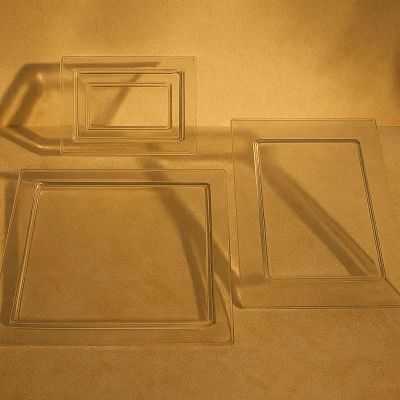 BANDEJA PRENSADA DE CRISTAL