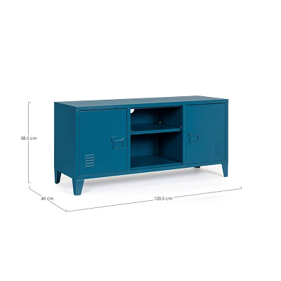 comprar MUEBLE TV 2 Puertas CAMBRIDGE AZUL online de Yes desde 224,33 €