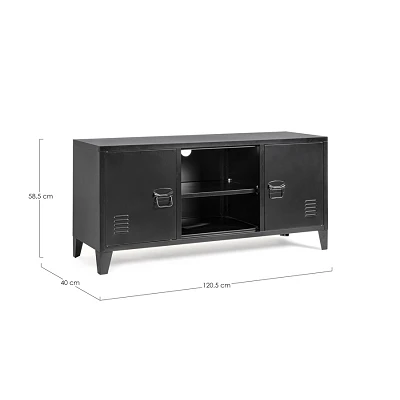 comprar MUEBLE TV 2 Puertas CAMBRIDGE NEGRO online de Yes desde 224,33 €