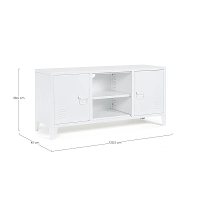 comprar MUEBLE TV 2 Puertas CAMBRIDGE BLANCO online de Yes desde 224,33 €