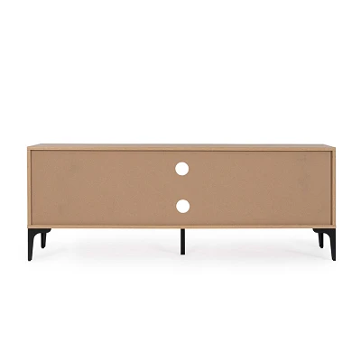 comprar MUEBLE TV 2 Puertas MELYS NATURALE-NEGRO online de Yes desde 198,20 €