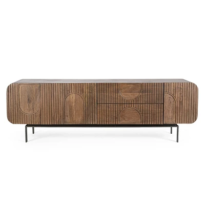 comprar MUEBLE TV 3 Puertas - 2 Cajones ORISSA NAT online de Bizzotto Homemotion desde 1,064.80